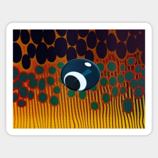 TROUT CAMO FLAME EYE Sticker